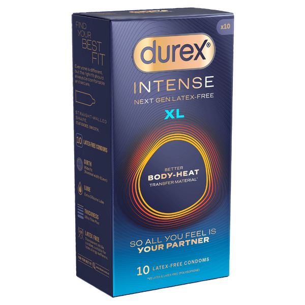 Durex Intense XL – Premium Latex-Free Condom 10 Pack Secondary image