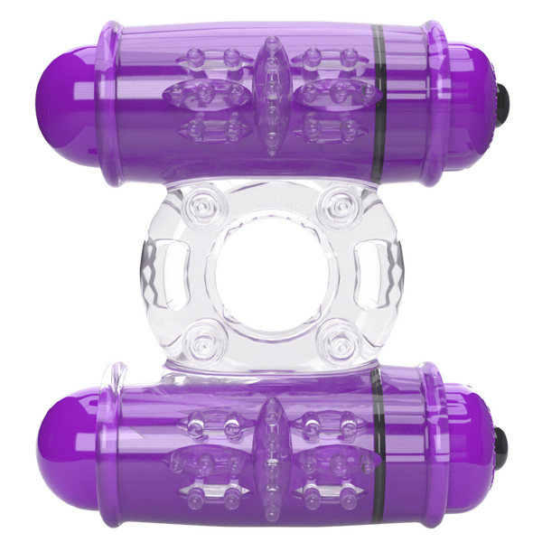Double Wammy 4T – High Pitch Treble Vibrating Cock Ring with 5 Speeds and Pulse Pattern > Sex Toys > Couples Toys