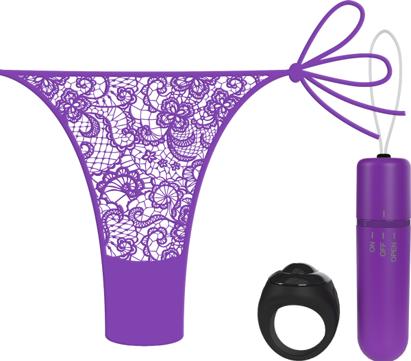Vibrating Panty Set W/ Remote Ring 4t High Pitch Treble (Grape) > Sex Toys For Ladies > Panty Vibes
