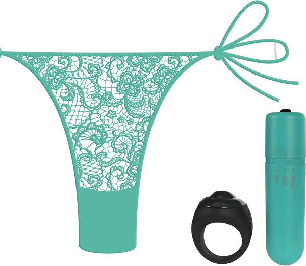 Vibrating Panty Set W/ Remote Ring 4t High Pitch Treble (Kiwi) > Sex Toys For Ladies > Panty Vibes