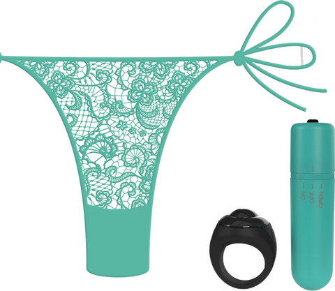 Vibrating Panty Set W/ Remote Ring 4t High Pitch Treble (Kiwi) > Sex Toys For Ladies > Panty Vibes