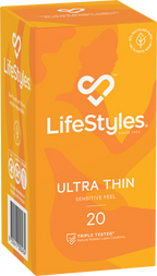 LifeStyles Ultra Thin – Micro-Thin Lubricated Condoms 53mm 20 Pack Default Title > Essentials > Condoms