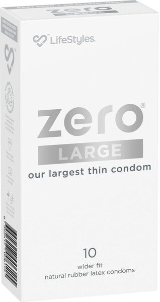 LifeStyles Zero Large 10 Pack – Large Thin Condoms One Size > Essentials > Condoms