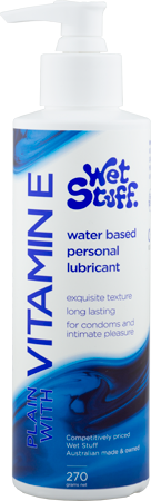 Wet Stuff Plain Enriched With Vitamin E – Water-Based Lubricant 270g > Lube > Water Based