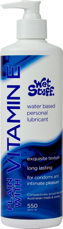 Wet Stuff Plain Enriched With Vitamin E – Water-Based Lubricant > Lube > Water Based