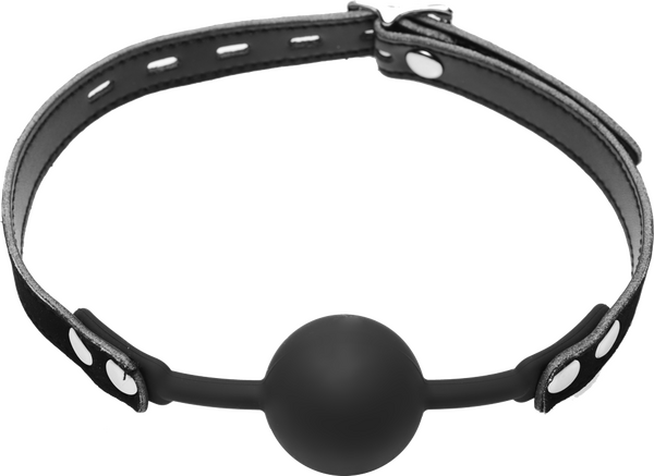Premium Hush Locking Silicone Ball Gag – Comfort Silicone Ball Gag > Bondage Gear > Gags and Bits