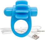 Skooch Charged Rechargeable Vibrating Cock Ring with Textured Silicone Stimulation > Sex Toys > Couples Toys