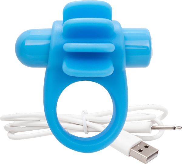 Skooch Charged Rechargeable Vibrating Cock Ring with Textured Silicone Stimulation > Sex Toys > Couples Toys