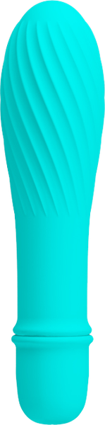 Solomon Mini Vibrator – Silicone Small Vibrator with Swirl Tip Teal > Vibrators > Mini Vibrators