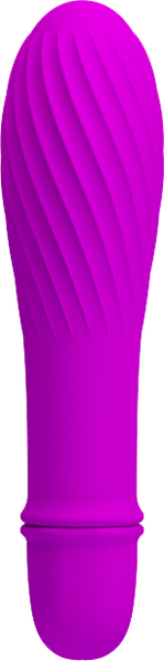 Solomon Mini Vibrator – Silicone Small Vibrator with Swirl Tip Purple > Vibrators > Mini Vibrators Main image