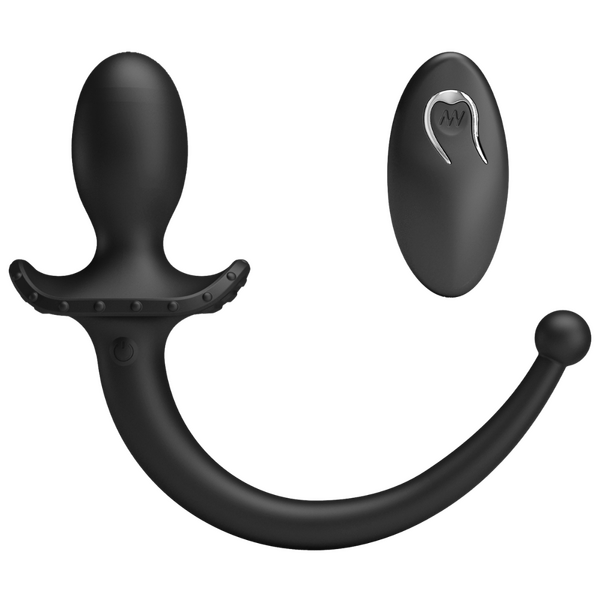 Remote Control Vibrating Butt Plug Tail (Black) – App-Compatible Wearable Vibrator with 12 Modes > Anal Range > Tail Butt Plugs