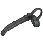 Tatum Cock Ring with Anal Probe – Silicone 10 Frequency Vibrating Cock Ring > Anal Range > Anal Probes