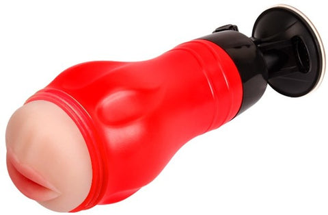 Flora Mouth Masturbator – 12 Function Vibration Stroker with Suction Base