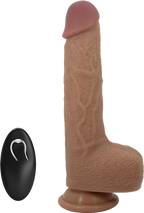 Thrusting Tommy Dong – Remote-Controlled 8.9" Thrusting Vibrator with Suction Cup > Vibrators > Realistic Vibrators