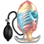 Ebon Leviathan – 7 Inch Inflatable Silicone Textured Anal Plug > Anal Range > Tunnel and Stretchers