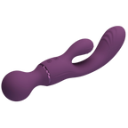 Rechargeable All Rounder – Waterproof Silicone Rabbit Vibrator with Ribbed Heads > Vibrators > Ladies > Rabbit