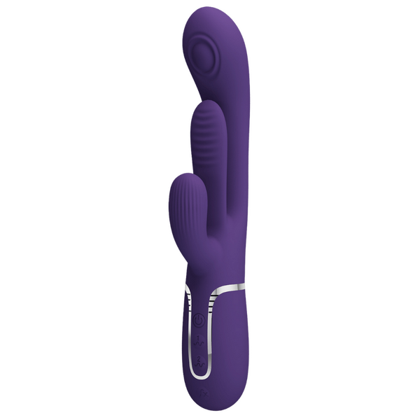 Shania 4in1 Multi-Function Rabbit Vibrator – Velvet Silicone 7 Vibration Settings > Vibrators > Ladies > Rabbit