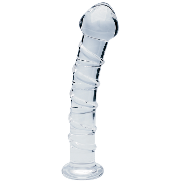 Seraphic Spiral – Hand-Blown Borosilicate Glass Dildo 160mm > Glass > Dildos