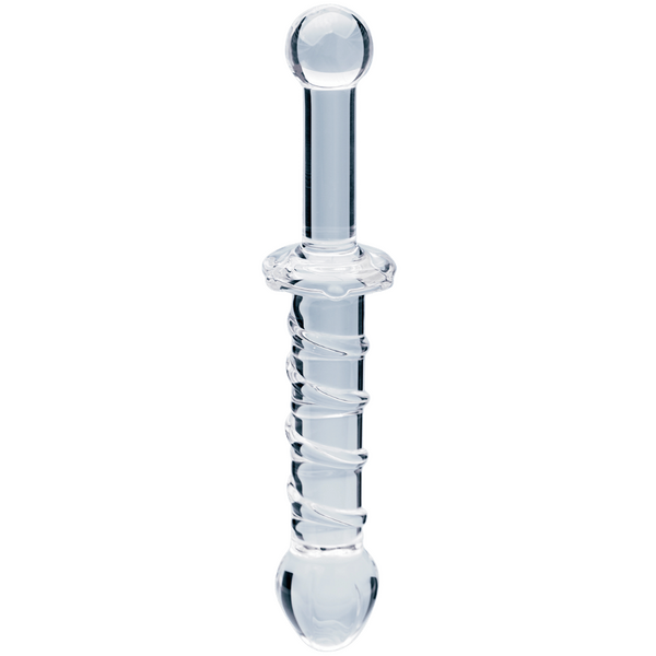 Elysian Swirl Handblown Borosilicate Glass 5.6 Inch Spiral Textured Dildo > Glass > Dildos