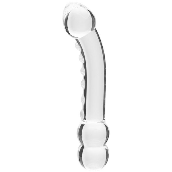 Celestial Ridge Borosilicate Glass Double-Ended Dildo – 6.4 Inch Sculpted Ridges > Glass > Dildos