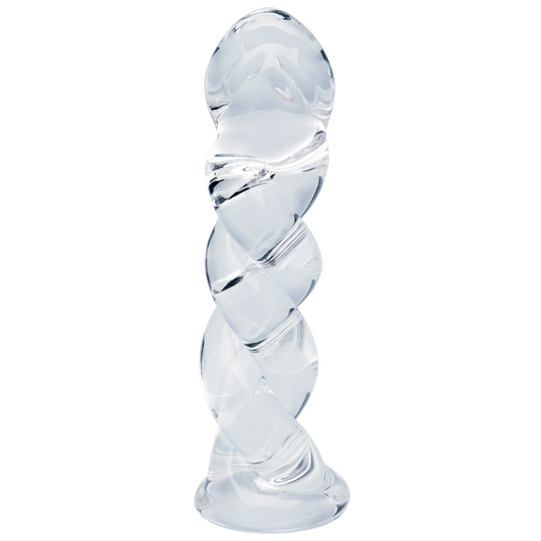 Seraphic Braid 5.7 Inch Borosilicate Glass Dildo Handblown Spiral Design Dildo > Glass > Dildos