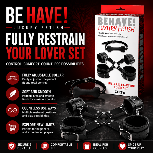 Fully Restrain Your Lover Set – Adjustable Collar Restraint Set > Bondage Gear > Restraints