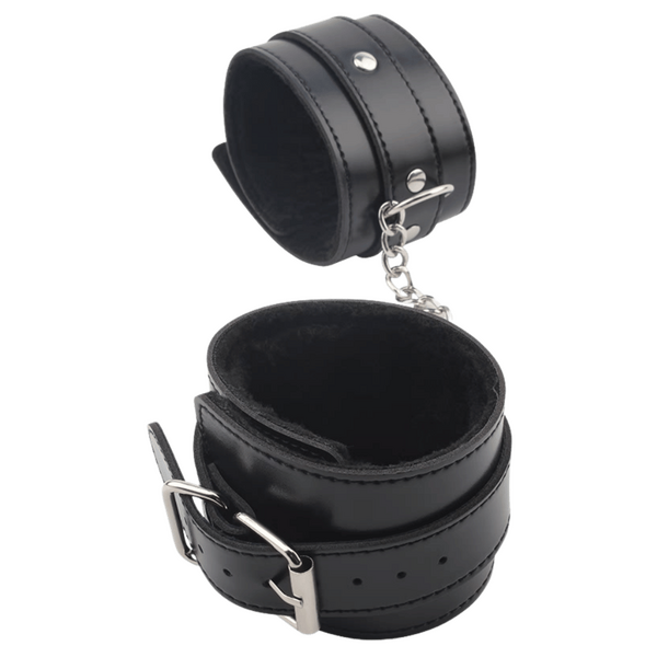 Obey Me Leather Ankle Cuffs – Adjustable Metal Hook Ankle Cuffs > Bondage Gear > Restraints