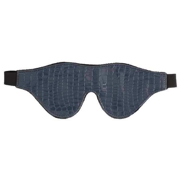 Go Black Blindfold – Premium Leather Stretchable 22 Cm > Bondage Gear > Blindfolds