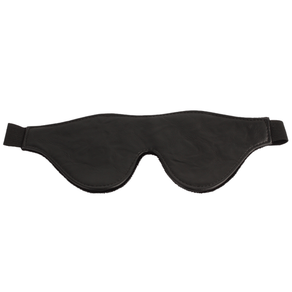 Go Black Leather Rope Blindfold - Stretchable Length 22cm - Black Black > Bondage Gear > Blindfolds Main image