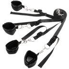 Naughty Bed Restraint Kit – Nickel-Free Metal Faux Leather Set > Bondage Gear > Bed Restraints