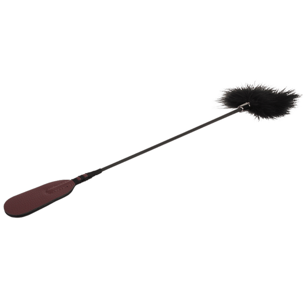 Soft Tickle Feather Dual Ended Firm Core Paddle Crop > Bondage Gear > Crops