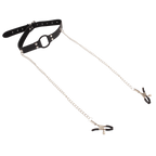 Breathable O-Ring Gag with Nipple Clamps – BDSM Accessory > Sex Toys > Nipple Clamps