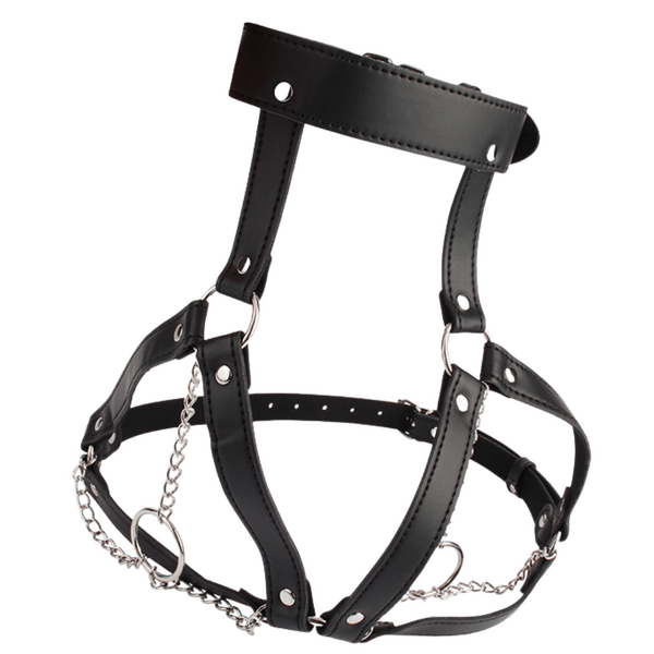 Breast Harness with O-Ring Chains – BDSM Bondage Harness > Clothes > Womens Harnesses