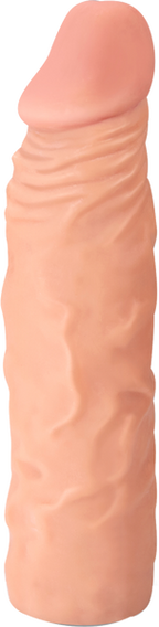 Real Skin 8 Inch Lifelike Extension Sleeve – High-Grade Lifelike Skin Material Sleeve > Sex Toys For Men > Penis Sleeves
