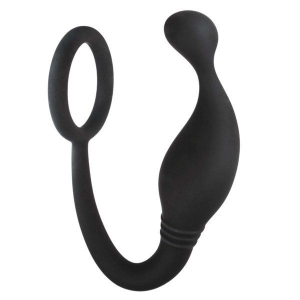 Prostate Plug with Love Ring – Flexible 5 Inch Hygienic Silicone Prostate Plug > Anal Range > Prostate Plugs