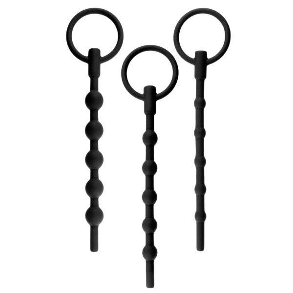 Silicone Ribbed Urethral Sounding Kit – Medical-Grade Flexible Urethral Sounds > Sex Toys For Men > Sounding Rods