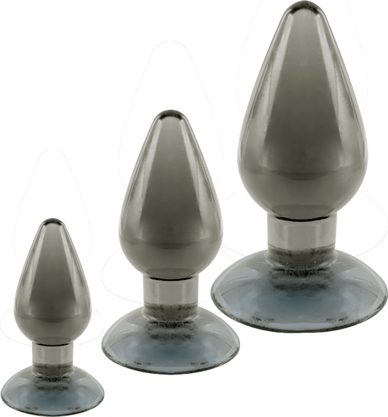 3 In 1 Anal Plug Kit – Flexible Hygienic Suction Cup Base Anal Plugs > Anal Range > Butt Plug Kits