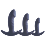 Silicone Anal Plug Set - 3In1 TBar Design With 7 10 12 cm Lengths > Anal Range > Butt Plug Kits