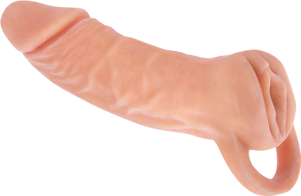 Extendor 7 Inch Penis Extender and Masturbator – 2-in-1 Sleeve with Vagina Opening Penis Extension Sleeve > Sex Toys For Men > Penis Sleeves