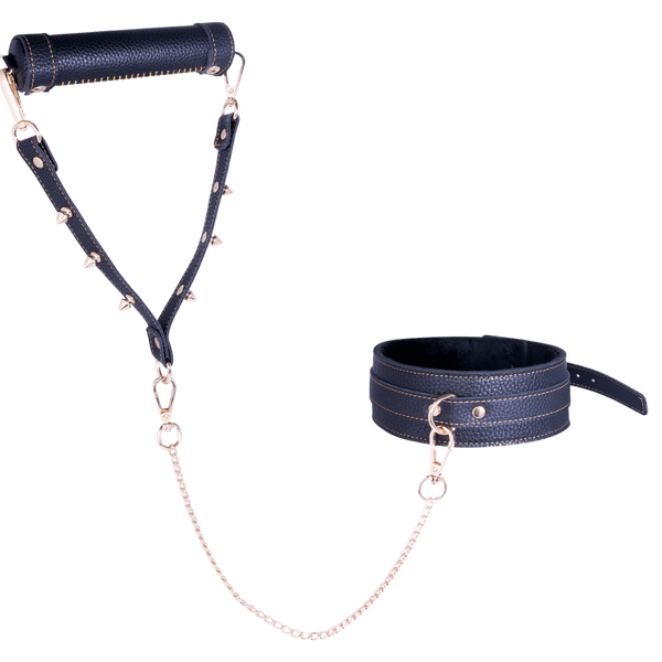 Metal Chain Collar And Leash With Soft Fluffy Inner 16 Inch > Bondage Gear > Collars & Leashes