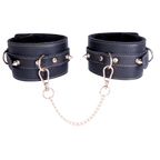 Adjustable Metal Ankle Cuffs 9 Inch Chain With Textured Lining > Bondage Gear > Restraints