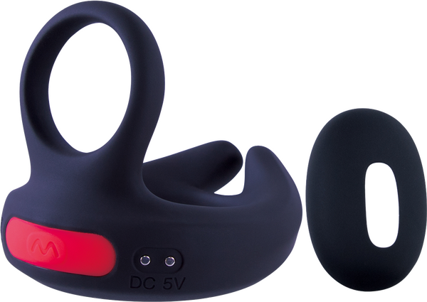 Dual Motor Cock Ring with Scrotal Stimulator – Rechargeable Splashproof Silicone Toy > Cock Ring > Vibrating