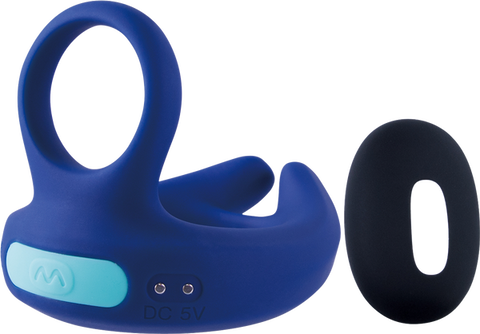 Dual Motor Cock Ring with Scrotal Stimulator – Rechargeable Splashproof Silicone Toy > Cock Ring > Vibrating
