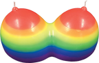 Rainbow Jumbow Boobie Candle – Decorative Candle > Candles > Novelty
