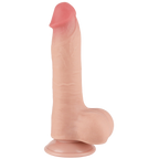 Lovetoy Sliding Easy Bend Dual Layer Skin Dildo with Suction Cup (7 to 9 Inch) 8 Inch > Dildos > Realistic Dildos