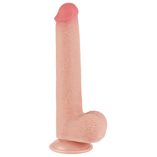 Lovetoy Sliding Easy Bend 9 Inch Dual-Layer Skin Dildo > Dildos > Realistic Dildos