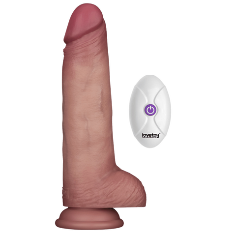 Vibrating Sliding Skin Pro II Silicone Dong 8.5 Inches – Waterproof Wireless Remote-Controlled Dong > Vibrators > Realistic Vibrators