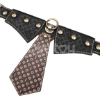 Rebellion Reign Collar with Leash – Luxury PU Leather Bondage Accessory > Bondage Gear > Collars & Leashes