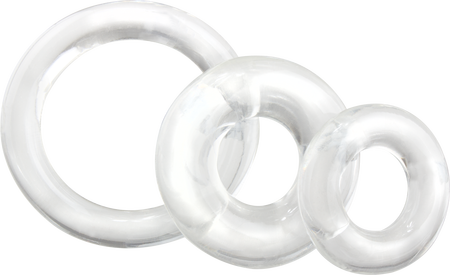 Ringo X3 Cock Rings Mixed Pack - Clear > Cock Ring > Sets