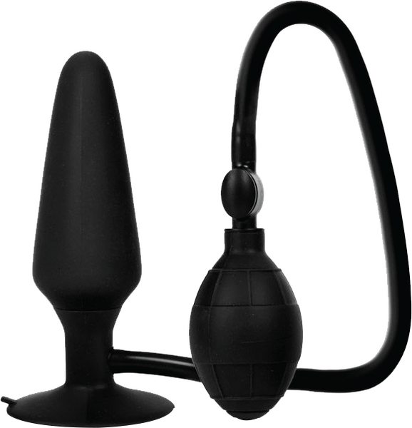 Colt XXL Pumper Plug Black Silicone Inflatable Anal Plug with Squeeze Bulb and Quick Release Valve > Anal Range > Tunnel and Stretchers